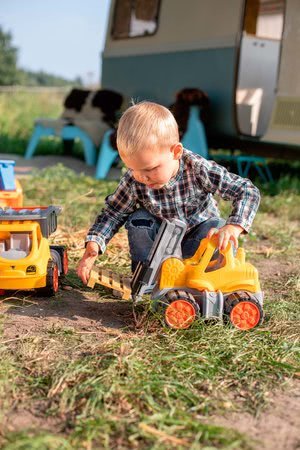 Vysokozdvižný vozík Forklift Power Worker BIG pracovný stroj s funkciami 42 cm - gumené kolesá od 2 rokov