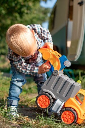 Smetiarske auto Power Worker BIG so smetným košom a pohyblivými časťami - gumené kolesá od 2 rokov