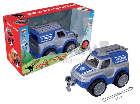 Auto Polícia BIG pracovné dĺžka 33 cm modro-sivé od 24 mes