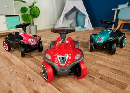 Odrážadlo Bobby Car Next Raspberry BIG s LED reflektormi a elektronickým klaksónom ergonomické sedadlo s velúrom od 12 mes