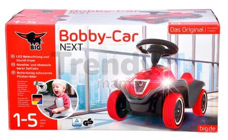 Odrážadlo auto Next Bobby Car BIG so zvukom a svetlom červeno-šedé od 12 mes