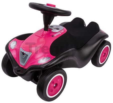 Odrážadlo Bobby Car Next Raspberry BIG s LED reflektormi a elektronickým klaksónom ergonomické sedadlo s velúrom od 12 mes
