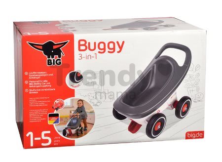 Chodítko a kočík a príves Buggy 3v1 BIG s brzdou k odrážadlám New&Classic&Neo&Next&Scooter od 12 mes