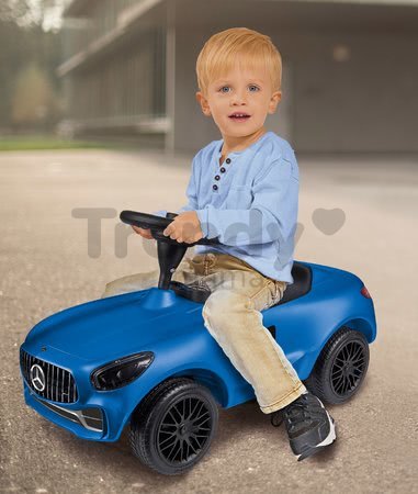 Odrážadlo auto Mercedes AMG GT Bobby BIG s klaksónom modré od 18 mes