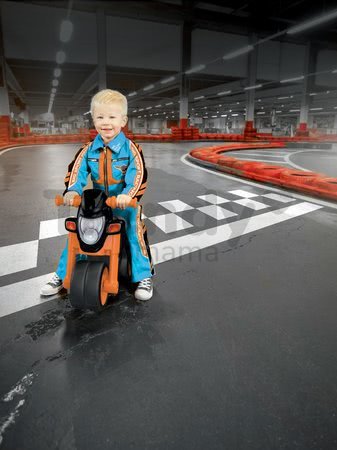 Odrážadlo motorka Sport Bike BIG s elektronickým klaksónom čierno-oranžové od 18 mes
