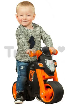 Odrážadlo motorka Sport Bike BIG s elektronickým klaksónom čierno-oranžové od 18 mes