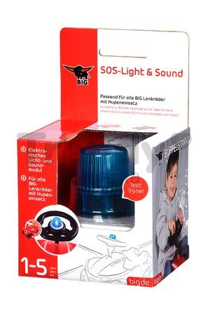 Sirenă electronică Light-Sound SOS pentru fiecare babytaxiu BIG New&Classic&Neo&Next şi tractor cu volan de la vârsta de 12 luni