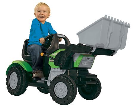 Traktor Maxi John XL BIG s nakladačom zelený