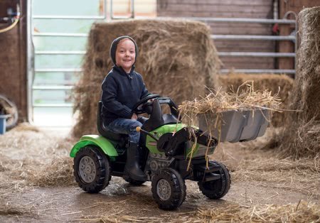 Traktor Maxi John XL BIG s nakladačom zelený