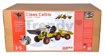 Traktor na šliapanie Claas Celtis BIG s vlečkou