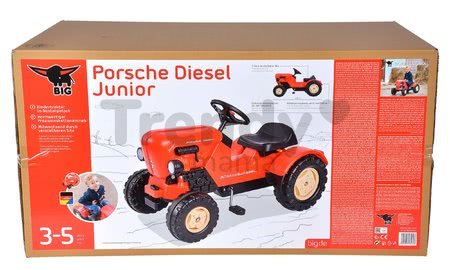 Traktor šliapací Porsche Diesel Junior BIG červený