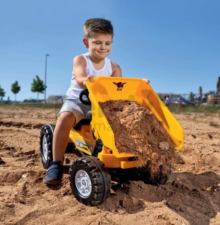 Traktor s vyklápačkou Jim Dumper BIG s pohyblivými časťami, na reťazový pohon