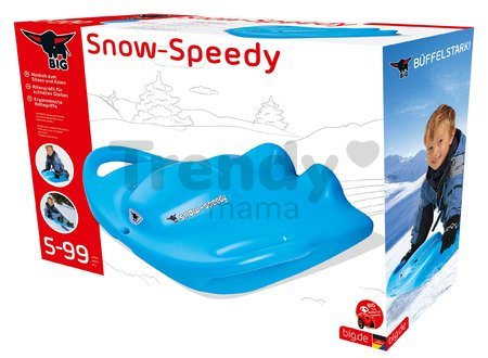 Robustné boby s dvoma úchytmi Snow Speedy Lightblue BIG s nosnosťou 100 kg do -20 stupňov od 6 rokov