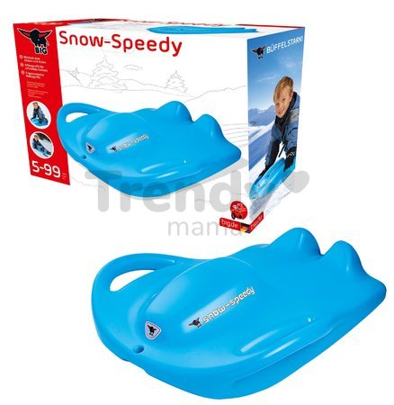 Robustné boby s dvoma úchytmi Snow Speedy Lightblue BIG s nosnosťou 100 kg do -20 stupňov od 6 rokov