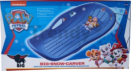 Robustné modré boby Snow Carver Blue Paw Patrol BIG s optimálnym carvingovým profilom od 5 rokov