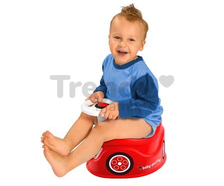 Nočník autíčko BIG s volantom a klaksónom červený od 18 mesiacov