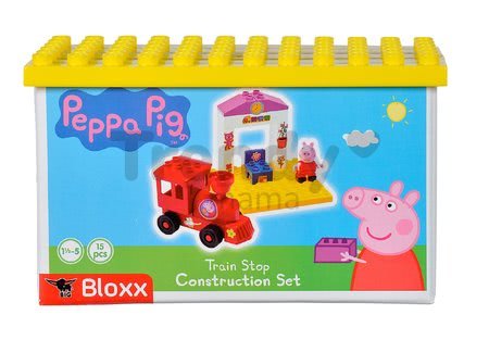 Stavebnica Peppa Pig na nástupišti PlayBIG Bloxx BIG s 1 figúrkou 15 dielov od 1,5-5 rokov