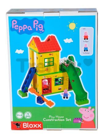 Stavebnica Peppa Pig na ihrisku PlayBIG Bloxx BIG s 2 figúrkami 75 dielov od 1,5-5 rokov