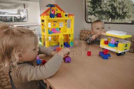 Stavebnica Peppa Pig rodinka v domčeku PlayBIG Bloxx BIG so 4 figúrkami 107 dielov od 1,5-5 rokov
