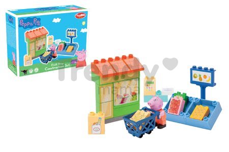 Stavebnica Peppa Pig v obchode s ovocím PlayBIG v 25 dielov a 1 figúrka od 1,5-5 rokov