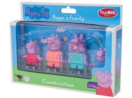 Figúrky rodinka Peppa Pig PlayBIG Bloxx BIG 4 figúrky od 1,5-5 rokov