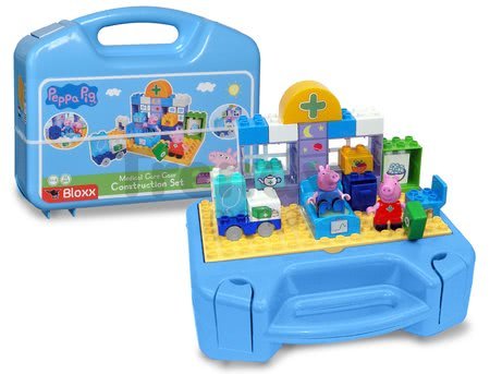 Stavebnica Peppa Pig Lekársky kufrík PlayBIG Bloxx BIG v nemocnici s 2 figúrkami 32 dielov od 1,5-5 rokov