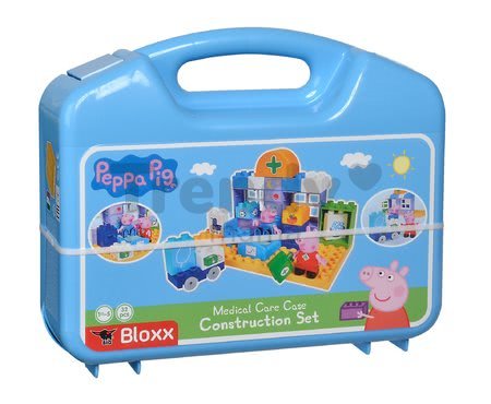 Stavebnica Peppa Pig Lekársky kufrík PlayBIG Bloxx BIG v nemocnici s 2 figúrkami 32 dielov od 1,5-5 rokov