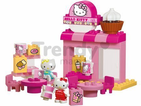 Stavebnica PlayBIG Bloxx Cafe BIG Hello Kitty v kaviarni s kamarátkou 2 figúrky 45 dielov od 1,5-5 rokov