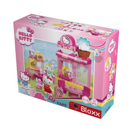 Stavebnica PlayBIG Bloxx Cafe BIG Hello Kitty v kaviarni s kamarátkou 2 figúrky 45 dielov od 1,5-5 rokov
