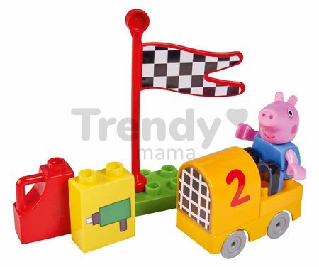 Stavebnica Peppa Pig Starter Sets PlayBIG Bloxx s figúrkou v aute od 1,5-5 rokov