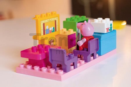 Stavebnica Peppa Pig Basic Sets II. PlayBIG Bloxx s figúrkou v izbe od 1,5-5 rokov