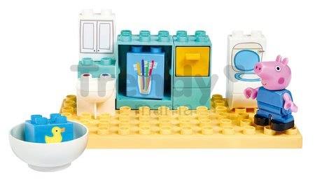 Stavebnica Peppa Pig Basic Sets II. PlayBIG Bloxx s figúrkou v kúpeľni od 1,5-5 rokov