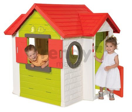 Domček My House Smoby s 2 dverami, elektronickým zvončekom a UV filtrom od 24 mes