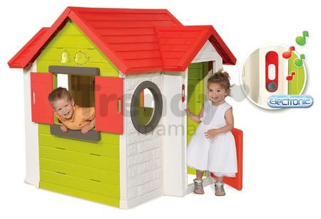 Domček My House Smoby s 2 dverami, elektronickým zvončekom a UV filtrom od 24 mes