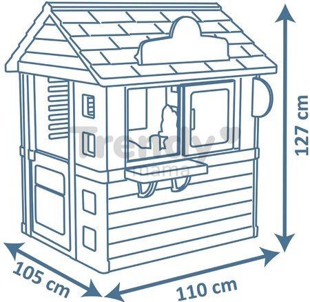 Domček s obchodom Sweety Corner Playhouse Smoby s potravinami a sladkosťami 18 doplnkov s UV filtrom od 2 rokov