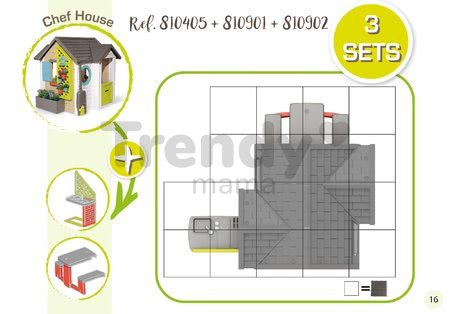 Domček pre záhradníka Garden House Smoby s kvetináčmi rozšíriteľný odkvap a mriežka s vtáčou búdkou 135 cm výška s UV filtrom od 2 rokov