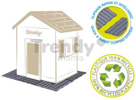 Podlaha pod všetky domčeky Smoby alebo na terasu alebo vybudovanie chodníka k domčeku set 6 štvorcov 45*45 cm/1,2 m2