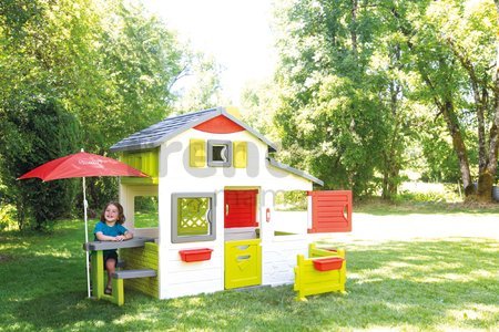 Slnečník na záhradu 80*90 cm Sunshade k Smoby piknik stolíku dvojbodové bezpečné upevnenie alebo voľne stojaci