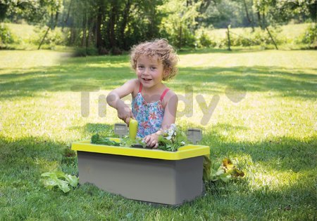 Kvetináč k domčeku na záhradu Eden Planter Smoby 20 litrový so 7 doplnkami pre záhradníka 57 cm dĺžka od 24 mes