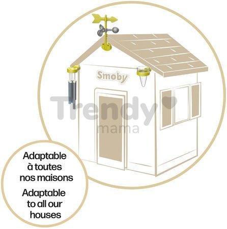 Meteorologická stanica predpoveď počasia Weather Kit ku všetkým domčekom Smoby zvonkohra vetromer a zrážkomer od 24 mes