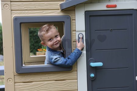 Zvonček elektronický s reálnym zvukom Doorbell Smoby ku všetkým domčekom Smoby 3 druhy mňau-mňau hav-hav ding-dong od 24 mes