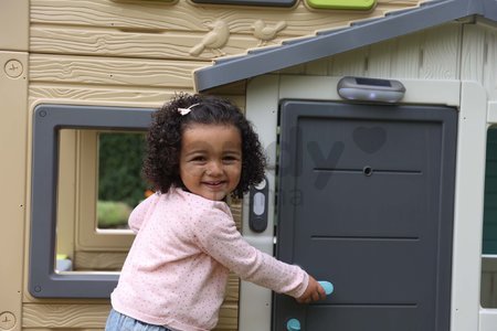 Zvonček elektronický s reálnym zvukom Doorbell Smoby ku všetkým domčekom Smoby 3 druhy mňau-mňau hav-hav ding-dong od 24 mes