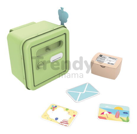 Poštová schránka so 4 doplnkami k domčekom Smoby Mailbox Life s balíkom a pohľadnicami s UV filtrom od 24 mes