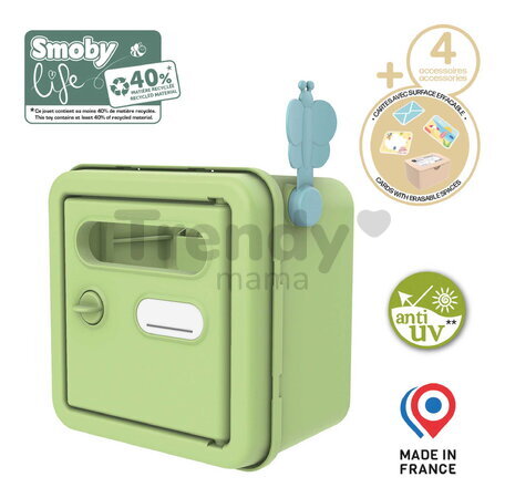 Poštová schránka so 4 doplnkami k domčekom Smoby Mailbox Life s balíkom a pohľadnicami s UV filtrom od 24 mes