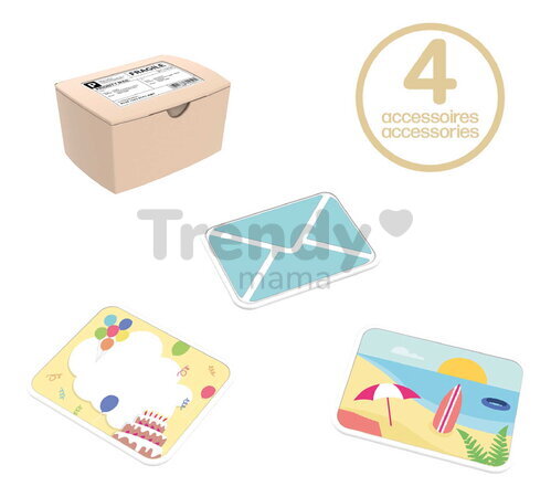 Poštová schránka so 4 doplnkami k domčekom Smoby Mailbox Life s balíkom a pohľadnicami s UV filtrom od 24 mes