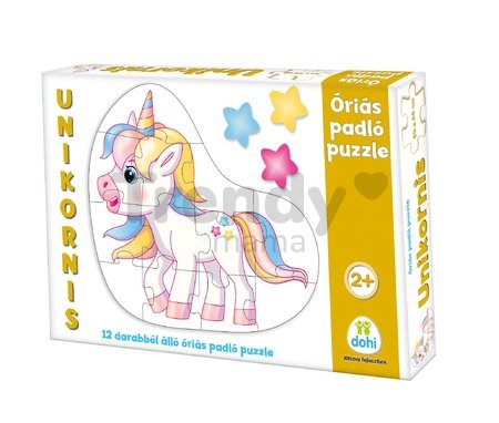 Puzzle podlahové jednorožec Dohány veľké 12 dielov od 24 mes