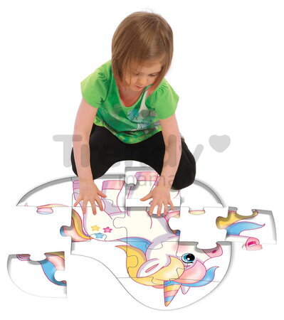 Puzzle podlahové jednorožec Dohány veľké 12 dielov od 24 mes
