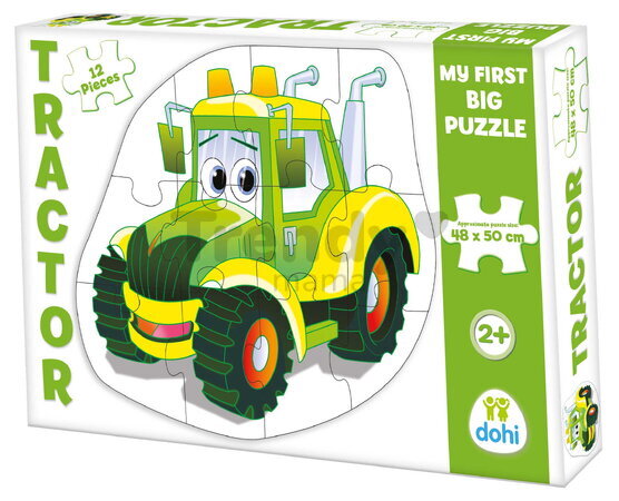 Padló puzzle traktor Dohány óriás 12 drb 24 hó-tól