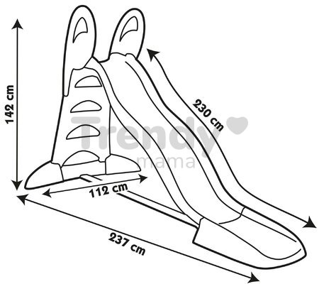 Šmykľavka s vodotryskom Toboggan XL Slide Green Smoby 230 cm šmýkacia plocha s UV filtrom