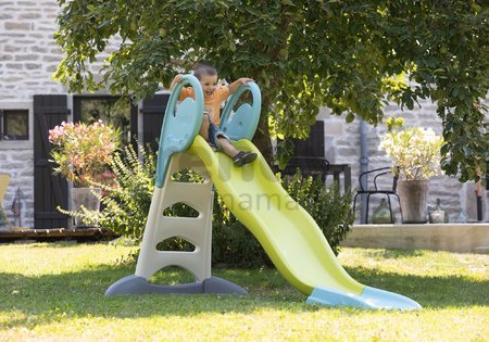 Šmykľavka s vodotryskom Toboggan XL Slide Green Smoby 230 cm šmýkacia plocha s UV filtrom